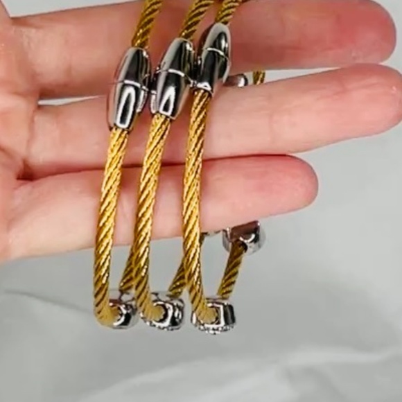 Cable/Rope Bangle with Evil Eye - Picture 5 of 15